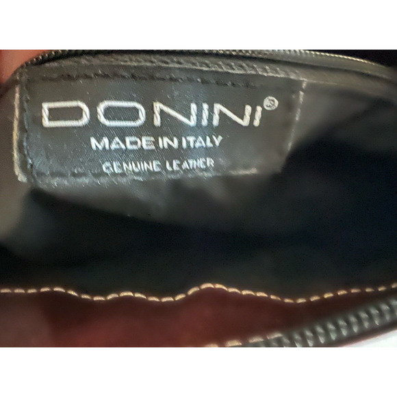 Luxury Designer Robert Donini Black & Brown Leather Shoulder Handbag M/I Italy - Picture 6 of 9